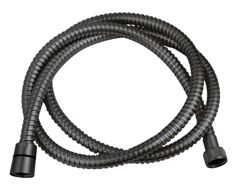luxe metalen doucheslang 150cm conisch Gunmetal
