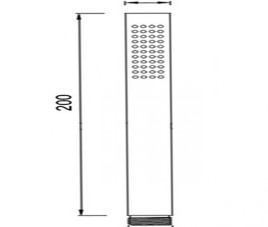 Florence Showerset Milaan Rond 10 Inch Plafond Zwart