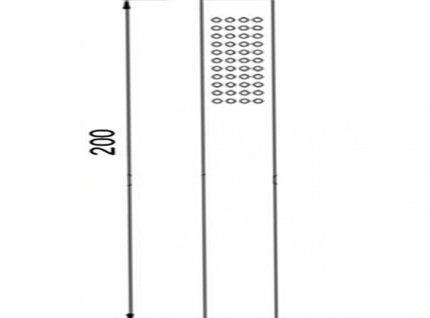 Florence Showerset Milaan Rond 8 Inch Plafond Zwart