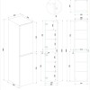 Marmaris kolomkast 160x35x35 cm mat zwart