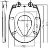 Family dubbele toiletzitting softclose en quick release PP wit