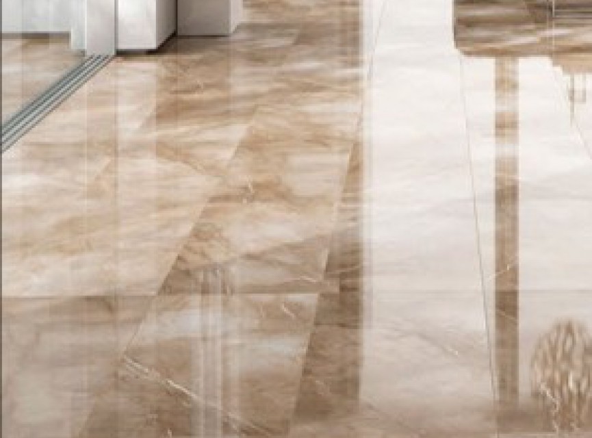 Grotta Mocha 60x120 / Hoogglans Vloertegel Woonkamer / XL Ruimten
