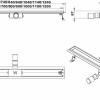 Eco RVS douchegoot met flens 120cm