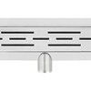 Eco RVS douchegoot met flens 120cm