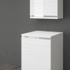 Artes Wasmachine Kast + Bovenkast / Hoogglans Wit