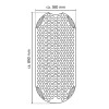 Ridder Tecnoplus antislip mat bad 38 x 89 cm grijs