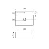 Leto fontein 335x290x115 Carrara