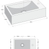 Matera fonteinset rechts 40x23x10.5
