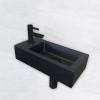 One Pack Mini-Rhea links fontein 360x180x90 mat-zwart