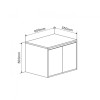 Florence Onderkast Manchester 60cm Hout