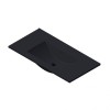 Florence Wastafel Parijs 90cm Zonder Kraangat Mat Zwart