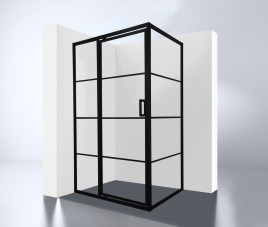 Douchecabine Zeplin-1200 met nisdeur 1200x900x2100x8mm