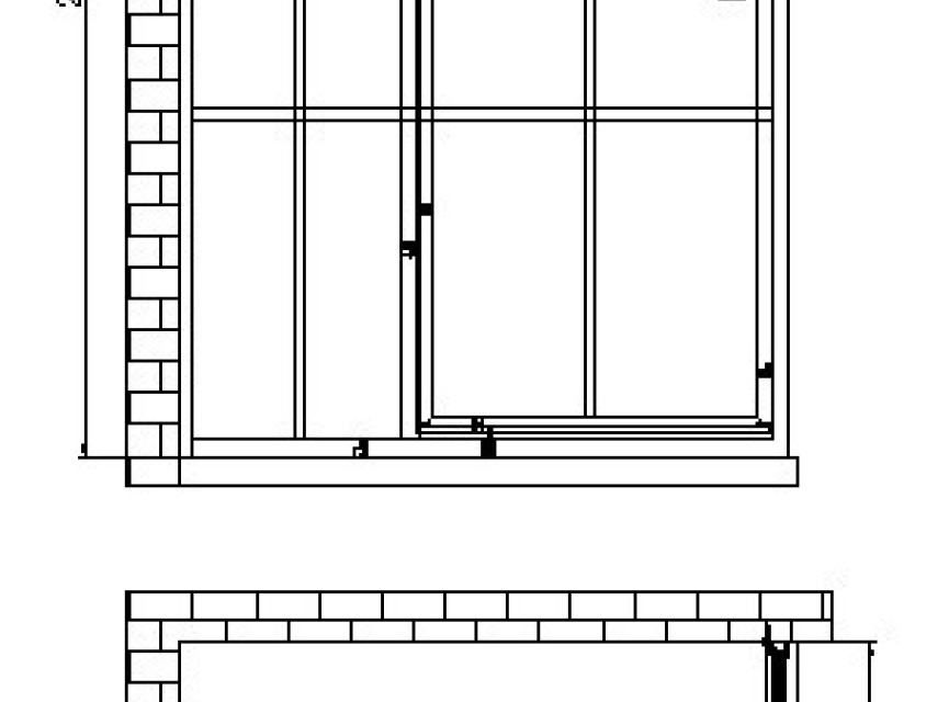 Douchecabine Zeplin-1400 met nisdeur 1400x900x2100x8mm