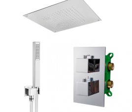 Florence Showerset Porlezza Plafonunit Chroom