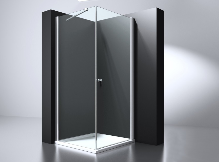 Erico vierkante cabine met 1 swing deur 90x90x200cm NANO glas 6mm