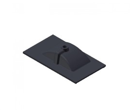 Florence Wastafel Parijs 80cm Zonder Kraangat Mat Zwart
