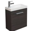 Fonteinkastje + wastafel 500x250x500 houtnerf grijs