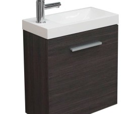 Fonteinkastje + wastafel 500x250x500 houtnerf grijs