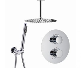 Florence Showerset Milaan Rond 12 Inch Plafond Chroom