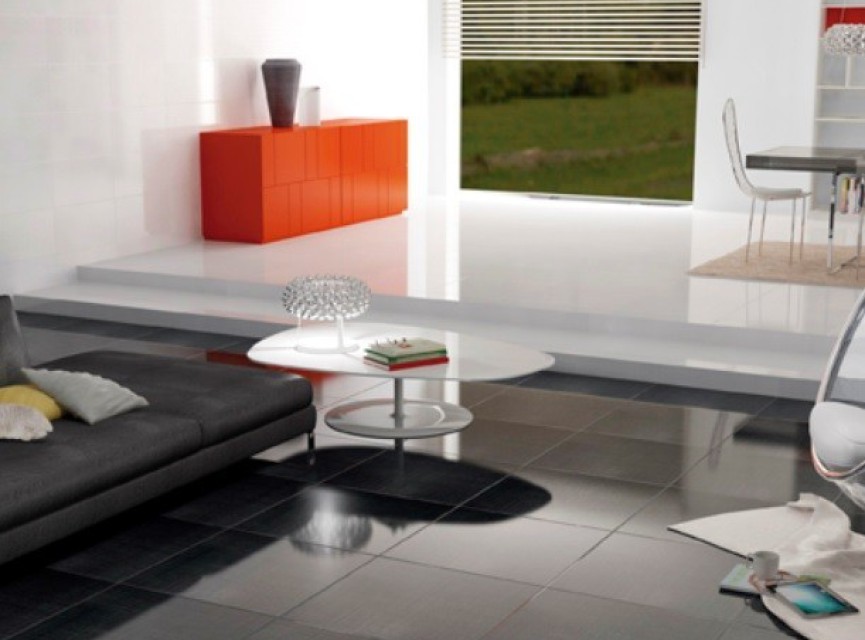 Glitter Lux Black 60x60 Vloer- en Wandtegel Lappato (Semi-Glans)
