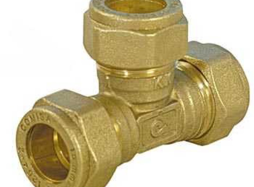 Knel t-stuk 15mm x 15mm x 15mm