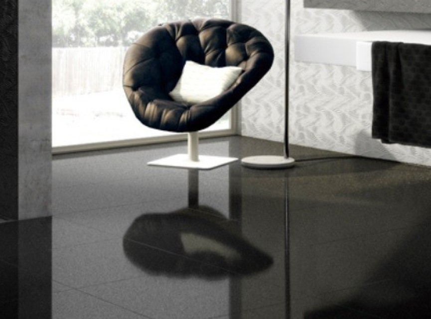 Smart Glitter Tegel (Zwart) 60x60 - Semi Glans