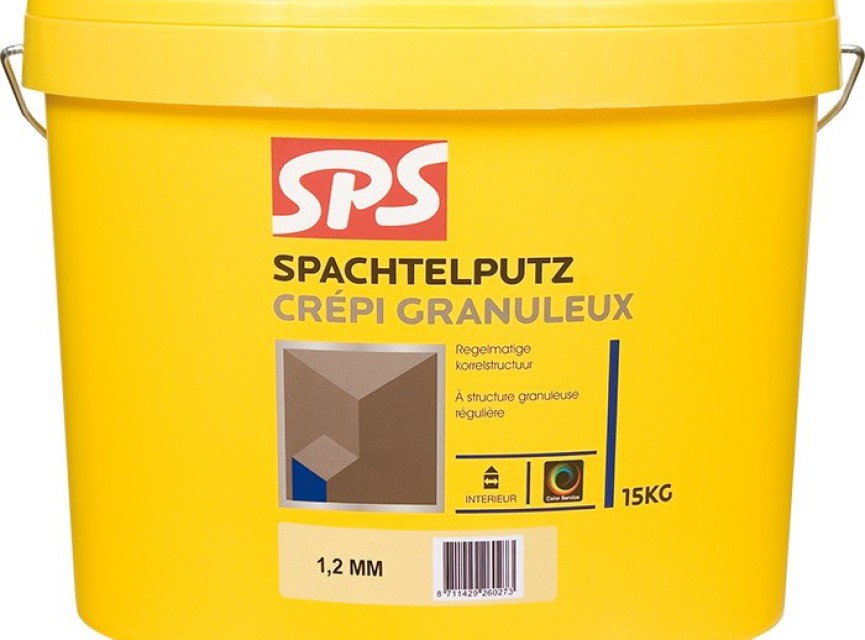 SPS Spachtelputz 1,2 mm binnenkwaliteit 15KG