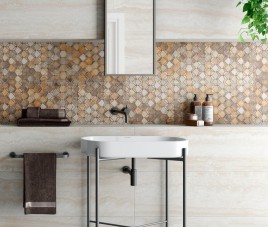 Campagnia Natural / Design Tegel ( Keramisch ) / 30x90 / Wandtegel tbv Woonkamer muur / Badkamer / Toilet / Winkelruimte