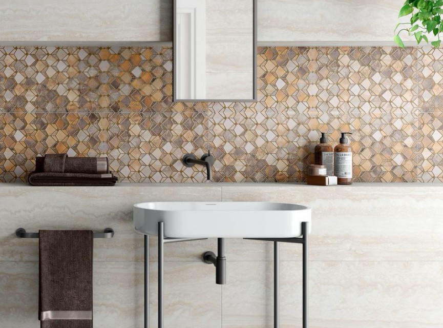 Campagnia Natural / Design Tegel ( Keramisch ) / 30x90 / Wandtegel tbv Woonkamer muur / Badkamer / Toilet / Winkelruimte