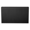 60x180 cm Type 22 - 3941 Watt - Oppio Paneelradiator Compact 6 geribbelde voorzijde - Mat Zwart (Ral 9005)