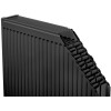 90x120 cm Type 22 - 3521 Watt - Oppio Paneelradiator Compact 6 vlakke voorzijde - Mat Zwart (Ral 9005)