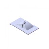 Florence Wastafel Parijs 80cm Zonder Kraangat Wit