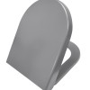Vesta soft-close zitting tbv wandcloset 52cm mat grijs
