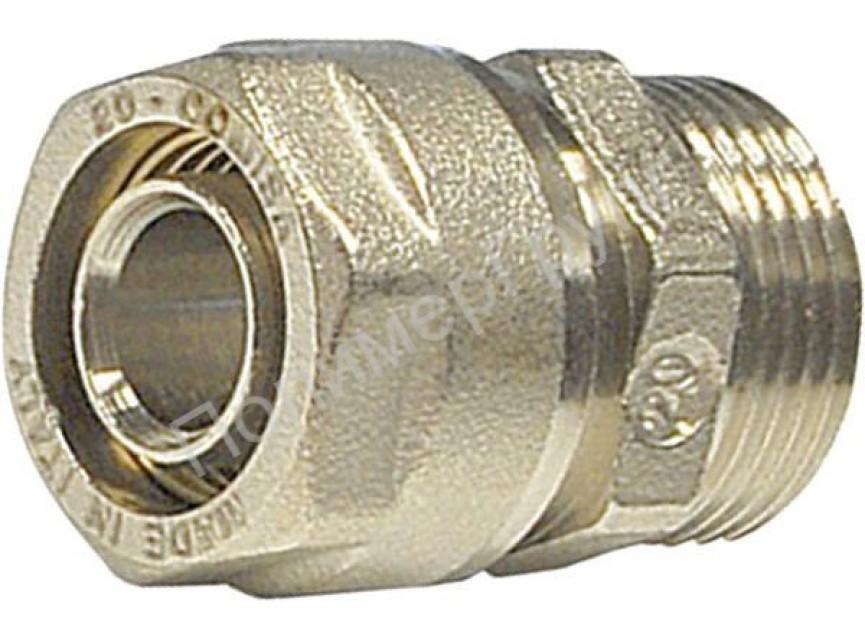Overgangskoppeling recht 16x2 - 1/2 inch Buitendraad unik puntstuk