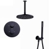 Florence Showerset Milaan Rond 8 Inch Plafond Zwart