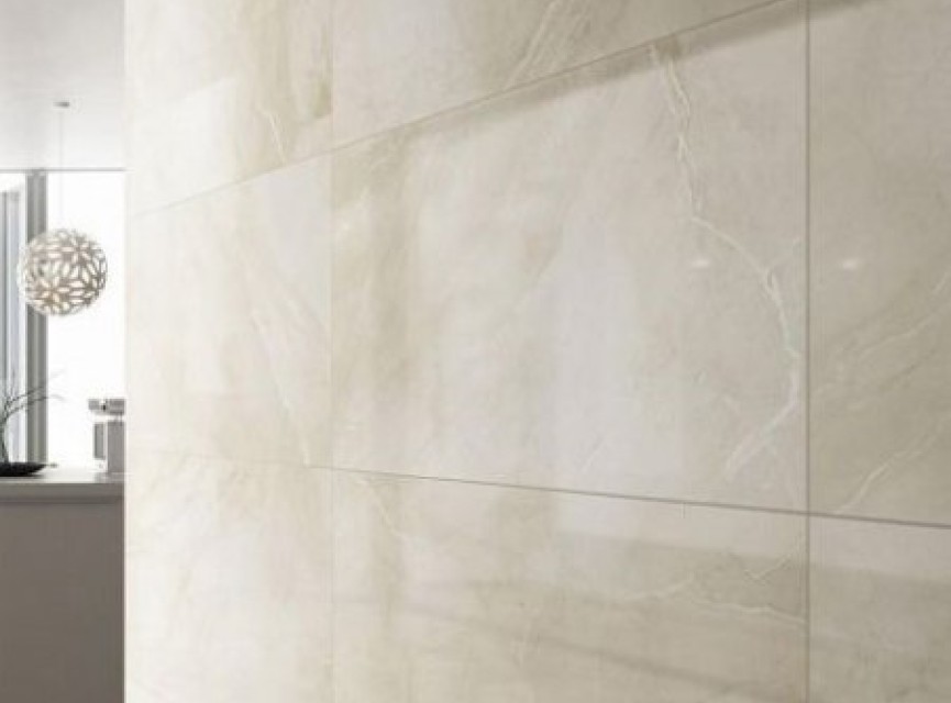 Grotta Crema 60x120 / Hoogglans Vloertegel Woonkamer / XL Ruimten