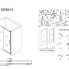 Nisdeur schuif 108-110cm H=200cm NANO glas 8mm