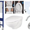 Compleet Set - Universal wandcloset met bidet