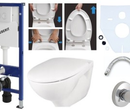 Compleet Set - Universal wandcloset met bidet