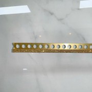 Glitter Tegelprofiel GOUDEN KLEUR / Blok Model / 270cm Lang / 10mm DIK