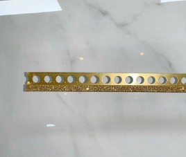 Glitter Tegelprofiel GOUDEN KLEUR / Blok Model / 270cm Lang / 10mm DIK