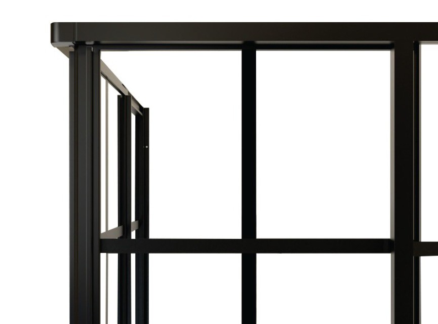 Black-Corner douche hoekinstap 890x890x2100x4mm