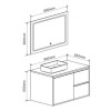 Badmeubelset England 80 cm Zwart