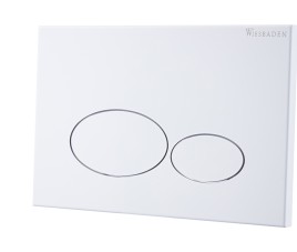 X32 Metal drukplaat voor inbouwreservoir mat wit