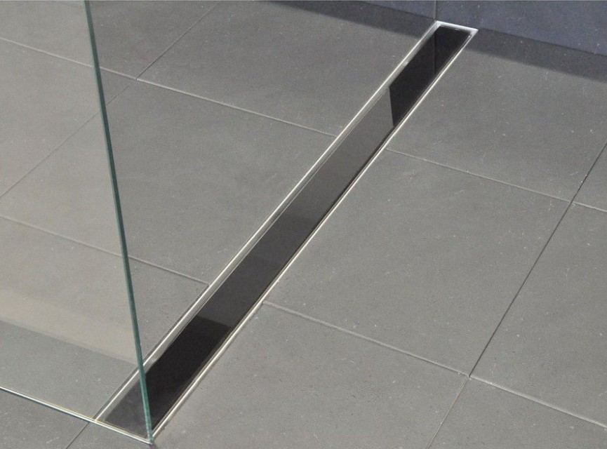 Douchegoot / Douchedrain met BPL Flens GLAS ROOSTER 60 Cm