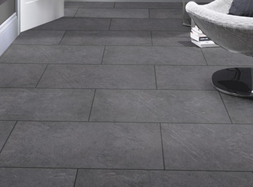Mustang Slate 8475 / Tegel Laminaat / Tegellaminaat 8mm V4 / Woonkamer / Winkelruimte / Slaapkamer