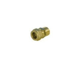 Knelkoppeling 12mm x 1/2 buitendraad cylindrisch Puntstuk