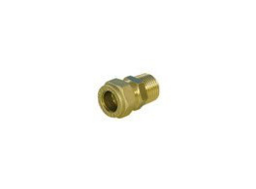 Knelkoppeling 12mm x 1/2 buitendraad cylindrisch Puntstuk