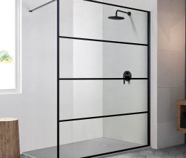 Florence Inloopdouche Monza 120cm Zwart