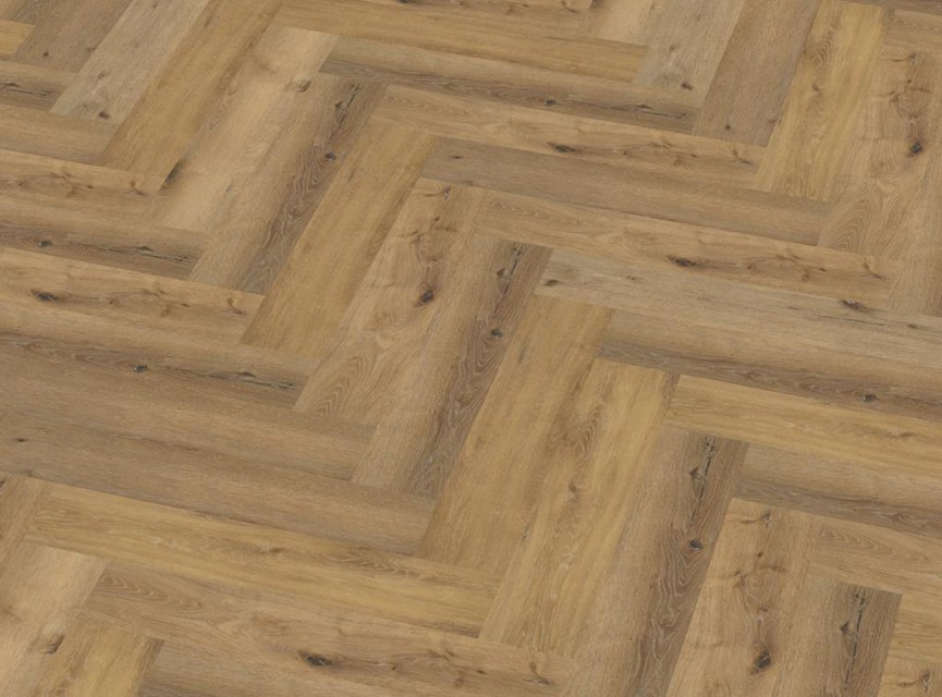 BONN Herringbone dark oak pvc 77 x 15,4cm
